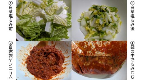 キムチ作りの手順